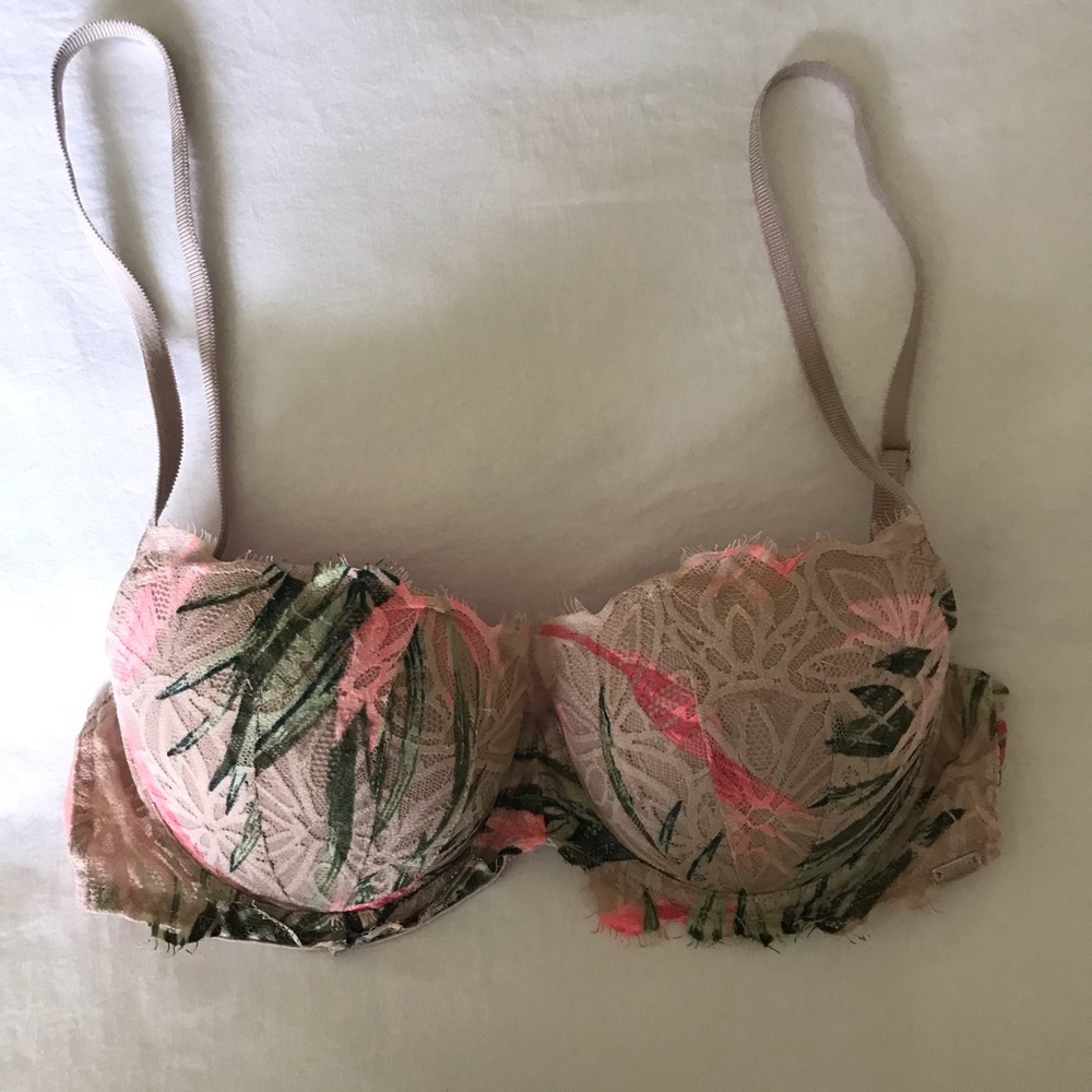 Pink bra